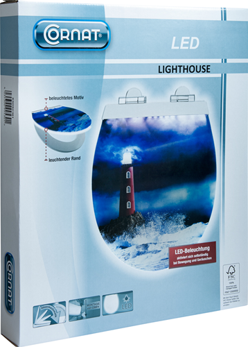 Abattant WC Cornat mdf light house sc - ksdsc361