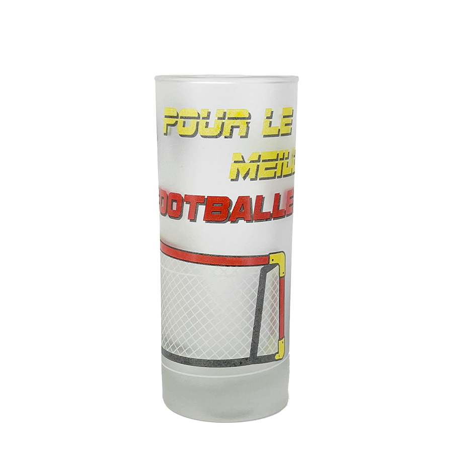 Verre Kwikki givré meilleur footballeur 250ml