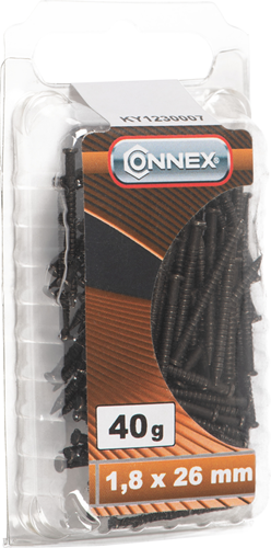 Clou en acier Connex 1,8x26 noir 40g pcs - ky1230007