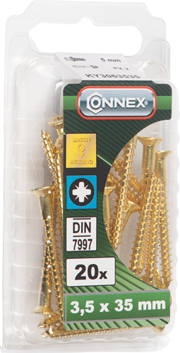 Vis à bois Connex vz-k 3,5x35 20pcs ms - ky3063535