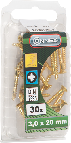 Vis à bois Connex bv-k 3,0x20 30pcs ms - ky3073020