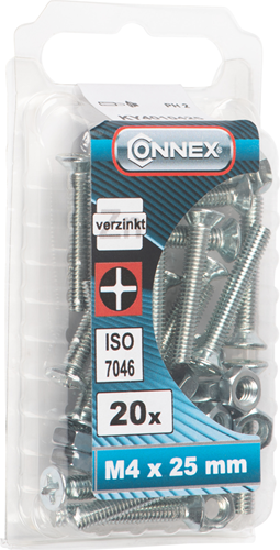 Vis à métal Connex vz-k m4x25 20pcs vz - ky4010425