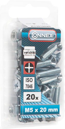 Vis à métal Connex vz-k m5x20 20pcs vz - ky4010520