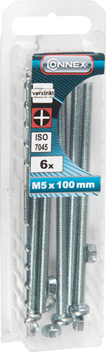 Vis à métal Connex cy-k m5x100 * 6 pcs vz - ky4030599