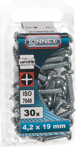 Boîte à vis à tôle Connex 4,2x19 30 pcs vz - ky4064219