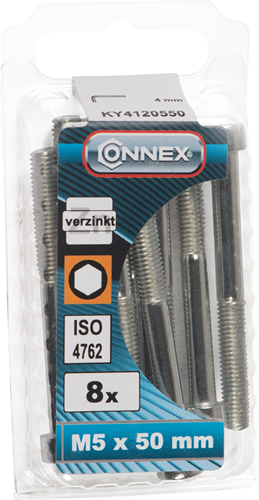 Boulon à six pans creux Connex cy m5x50 8pcs vz - ky4120550