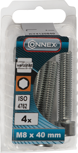 Boulon à six pans creux Connex cy m8x40 4pcs vz - ky4120840