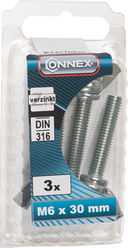Boulon à oreilles Connex m6x30 3pcs vz - ky4170630