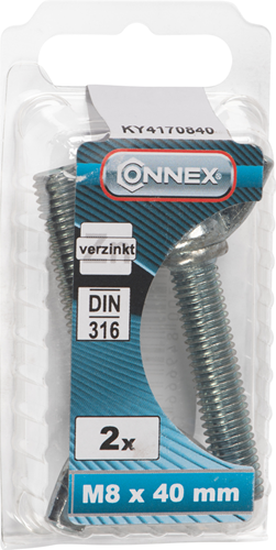 Boulon à oreilles Connex m8x40 2pcs vz - ky4170840