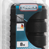Connex cache hexagone m12 plastique 8 noir - ky4210033
