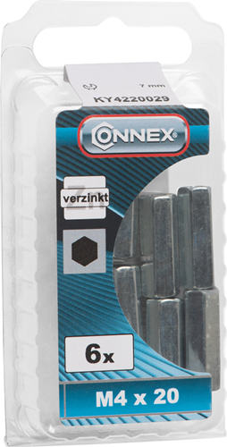 Écrou de connexion Connex (6k) m4x20 6 pcs vz - ky4220029