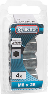 Écrou de connexion Connex (6k) m8x25 4 pcs vz - ky4220034 - afbeelding 2