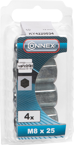 Écrou de connexion Connex (6k) m8x25 4 pcs vz - ky4220034
