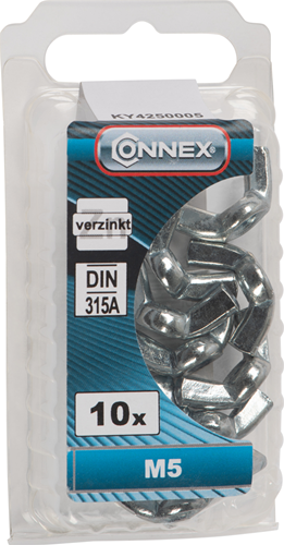 Écrou à oreilles Connex m5 10pcs vz - ky4250005