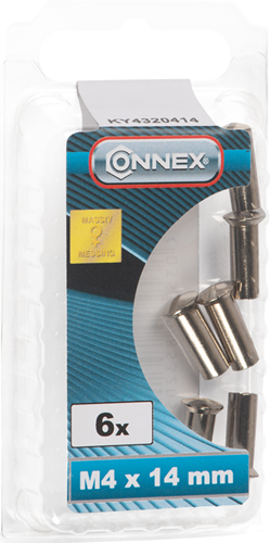 Écrou à manchon de connexion m4x14 6pcs ni - ky4320414