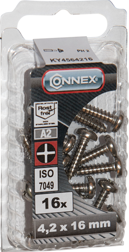 Boîte à vis à tôle Connex 4,2x16 16pcs a2 - ky4564216
