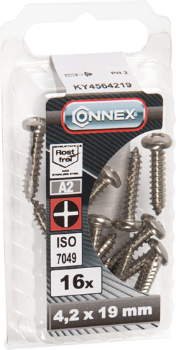 Boîte à vis à tôle Connex 4,2x19 16pcs a2 - ky4564219