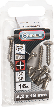 Boîte à vis à tôle Connex 4,2x19 16pcs a2 - ky4564219 - afbeelding 2