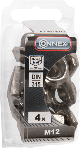 Ecrou à oreilles Connex m12 4pcs a2 - ky4670012
