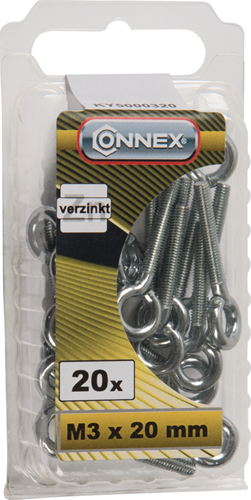 Boulon à œil Connex m3x20 20 pcs vz - ky5000320