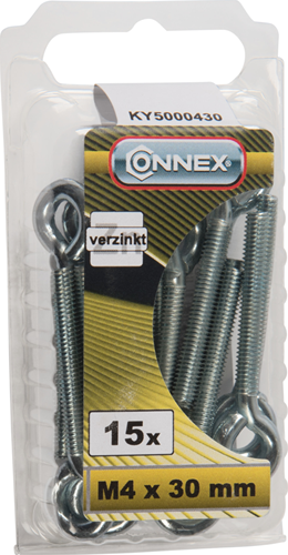 Boulon à œil Connex m4x30 15pcs vz - ky5000430