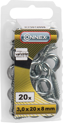 Vis à œil Connex 3.0x20x8 20pcs vz - ky5012008