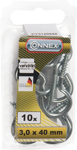 Vis à crochet Connex 3,0x40 10 pcs vz - ky5120040