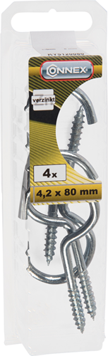 Vis à crochet Connex 4,2x80 * 4pcs vz - ky5120080