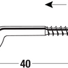 Vis à crochet Connex 3.0x40 10pcs wi - ky5140040