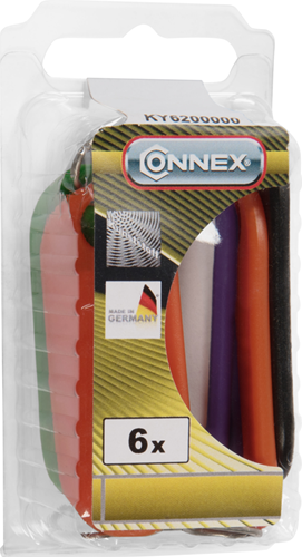 Connex porte-clés plastique 6pcs co - ky6200000