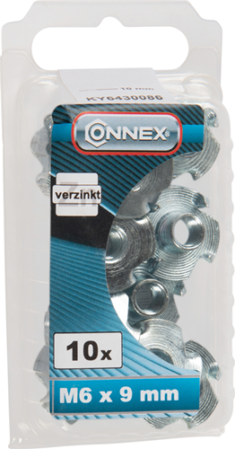 Écrou à percussion Connex avec crochets m6x9 10pcs vz - ky6430086