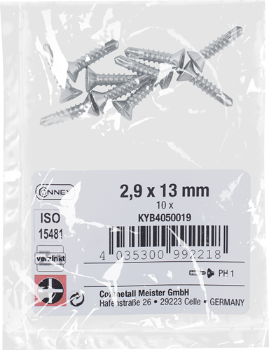 Vis autoperceuse Connex pk 2,9x13 vz ph 10 grammes - kyb4050019
