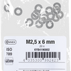Rondelle Connex plate m2.5x6 vz 20pcs - kyb4190002