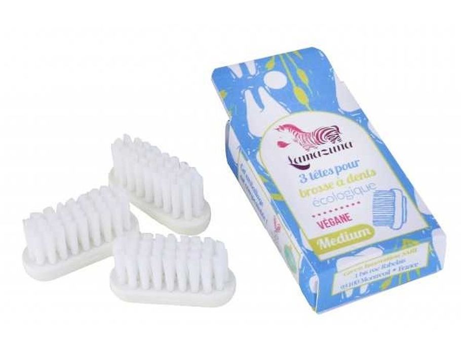 La brosse à dents de recharge lazazuna moyenne 3e