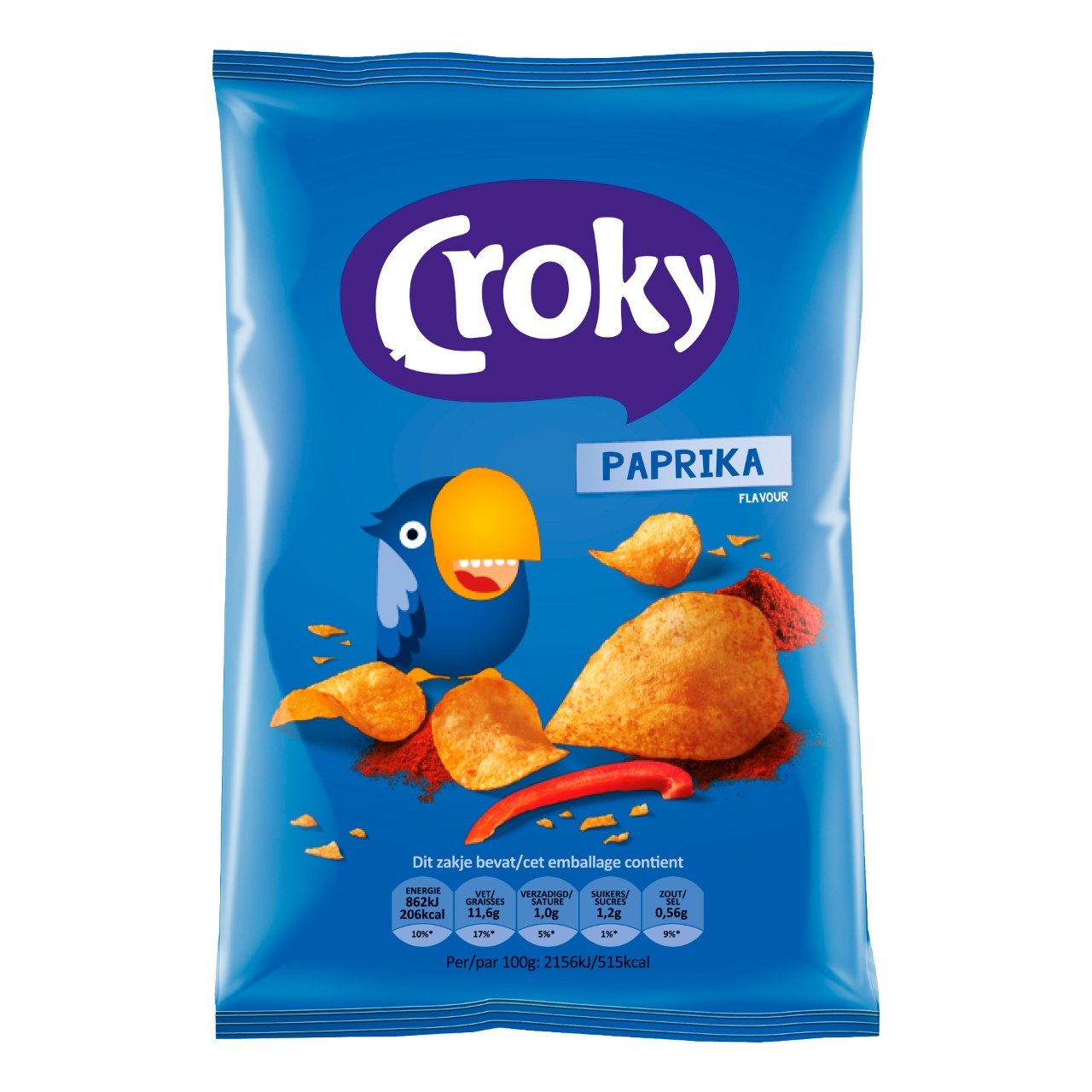 Chips de paprika Croky (12x 100gr)