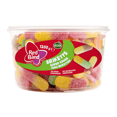 Briketts à bande rouge super sauer (200 pièces)