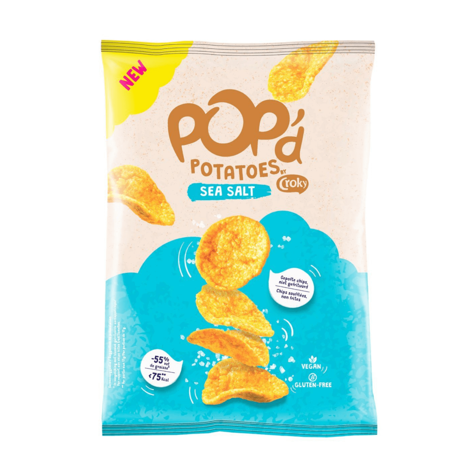 Pommes de terre croky pop'd sel de mer (24x 17gr)