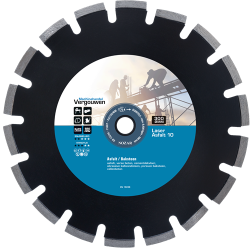 Scie diamantée Vg 300 25,4 mm asphalte laser 10