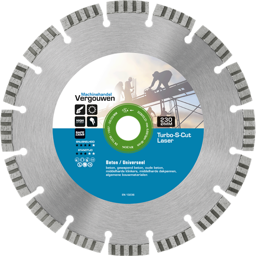 Scie diamantée Vg 125 22,2 mm laser turbo-s-cut