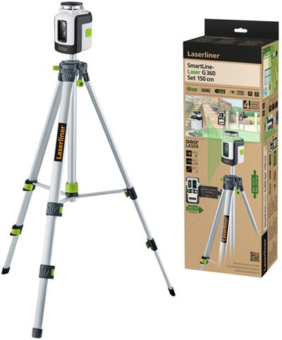 Laserliner smartline laser g360 ligne laser rx set 150 cm - 081.118e