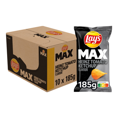 Ketchup aux tomates Heinz Lay's Max (10x 185gr)