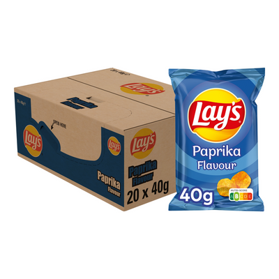 Lay's paprika petits sachets de chips (20x 40gr)