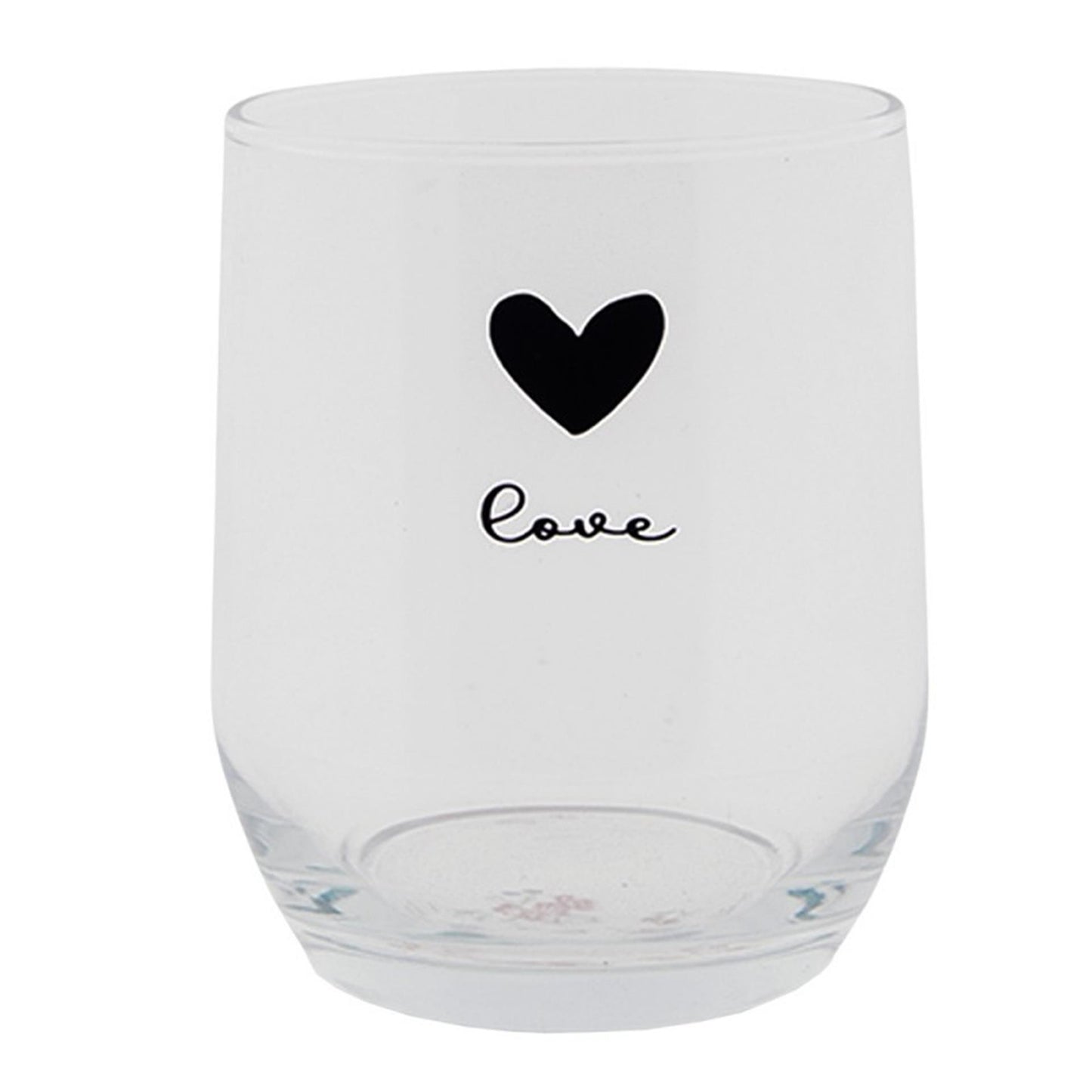 Verre à boire Clayre eef coeur ø8x9cm 300ml