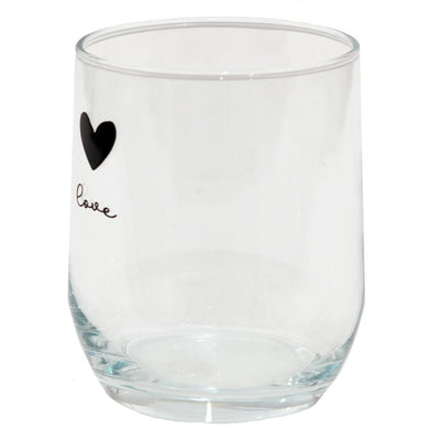 Verre à boire Clayre eef coeur ø8x9cm 300ml