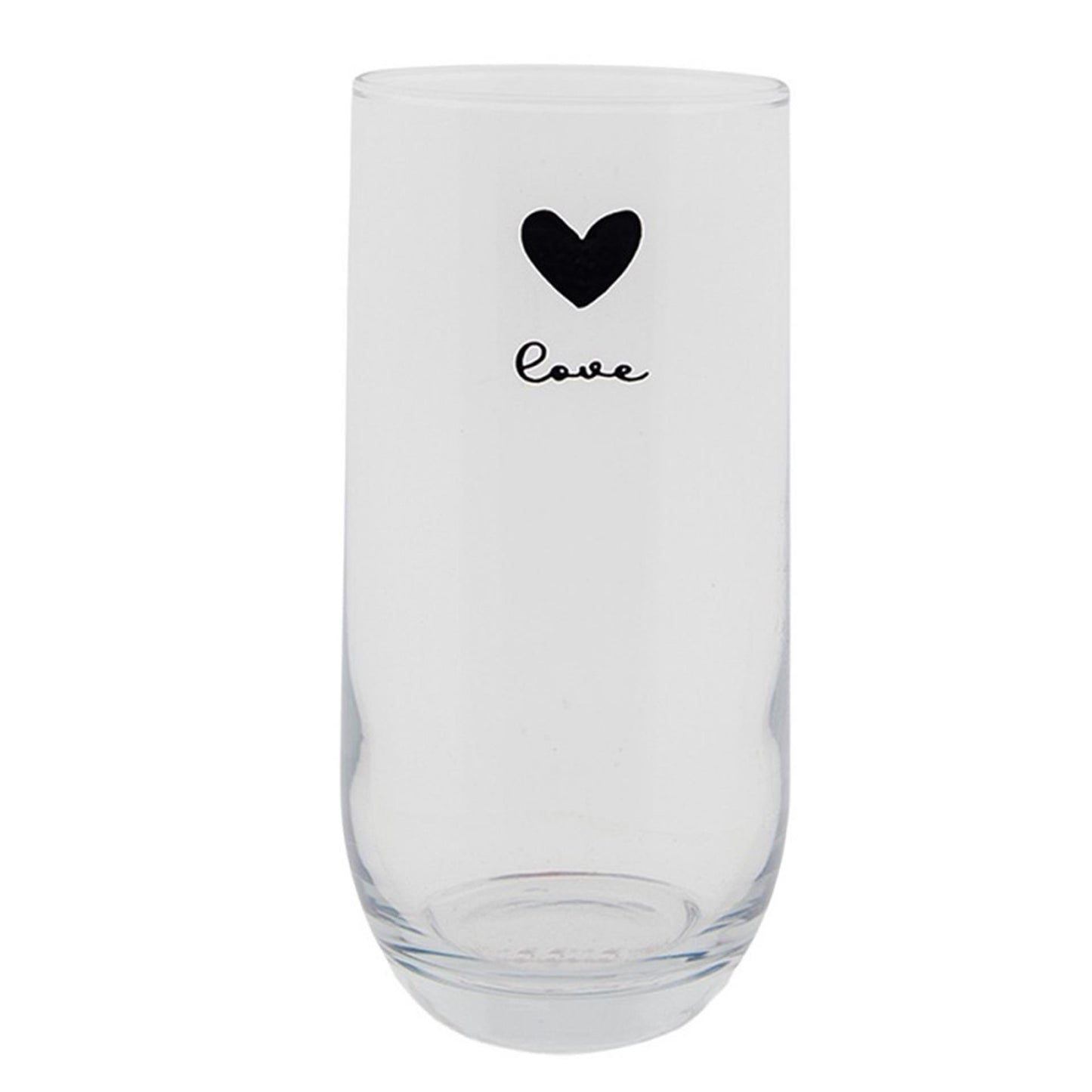 Clayre eef long drink verre coeur 280ml