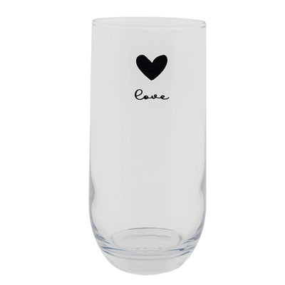 Clayre eef long drink verre coeur 280ml