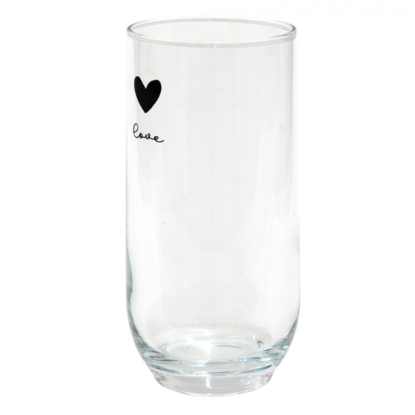 Clayre eef long drink verre coeur 280ml