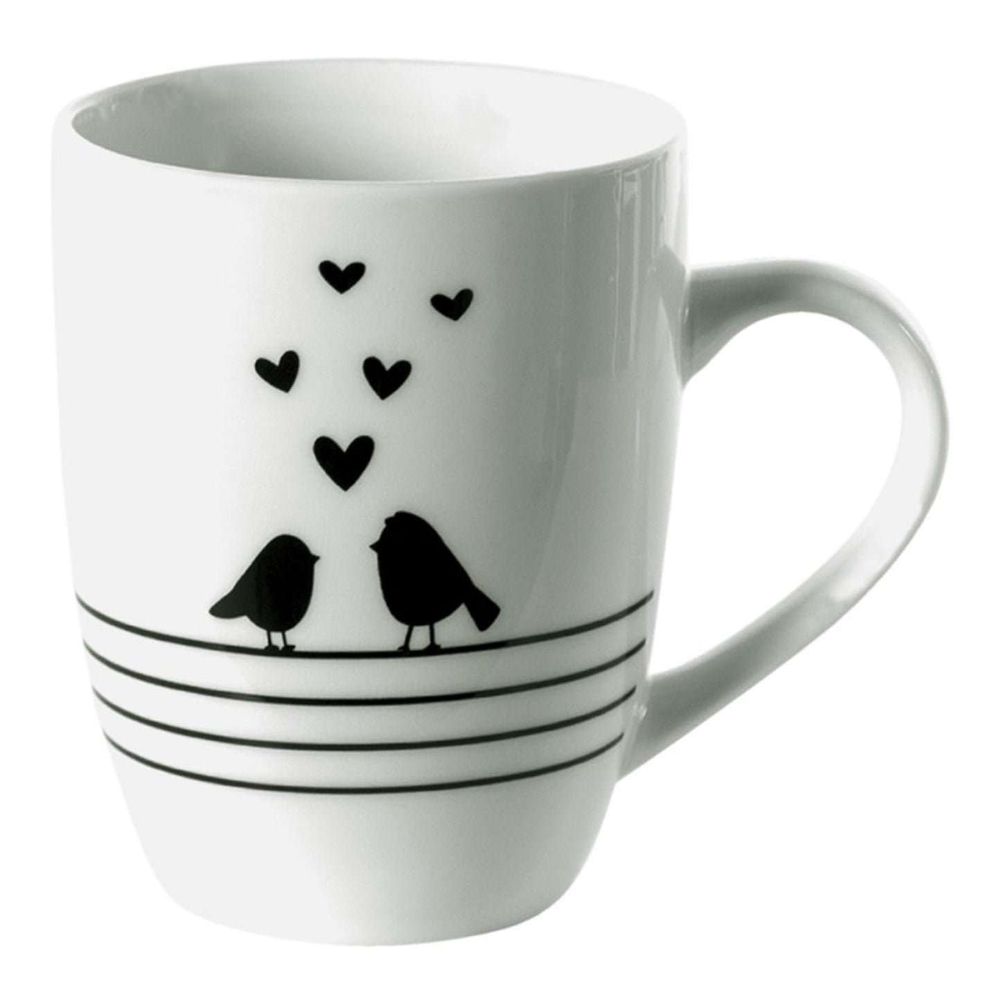 Clayre eef tasse oiseaux 12x8x10cm 350ml