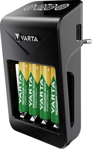 Chargeur de batterie LCD Varta LCD avec batterie 4x2100ma AA - 3512391