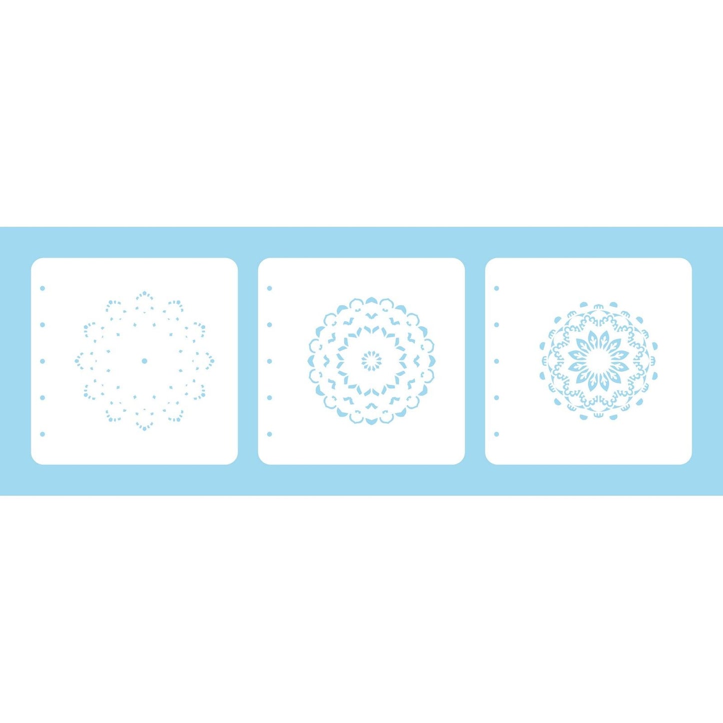 Le choix de Nellie • ensemble de 3 pochoirs combinés en couches, mandala-1